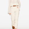 Carolia Pleated Crepe Blouse