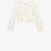 Carolia Pleated Crepe Blouse