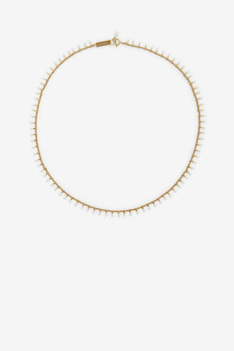 Casablanca Gold-Finish Brass Chain Necklace