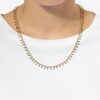 Casablanca Gold-Finish Brass Chain Necklace