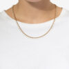 Casablanca Gold-Finish Brass Chain Necklace