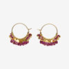 Casablanca Hoop Earrings with Tassels