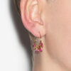 Casablanca Hoop Earrings with Tassels