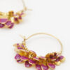 Casablanca Hoop Earrings with Tassels