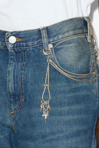 Cassy Double Brass Key Ring