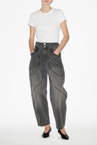 Catarina Denim Jeans with Quilted Details
