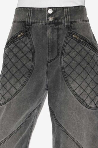 Catarina Denim Jeans with Quilted Details
