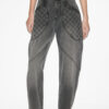 Catarina Denim Jeans with Quilted Details