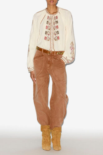 Catarina Denim Jeans with Topstitched Details