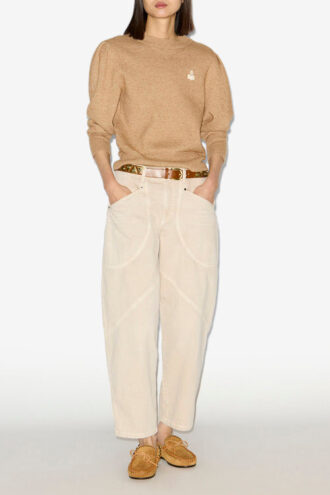 Catarina Denim Jeans with Topstitched Details