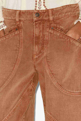 Catarina Denim Jeans with Topstitched Details