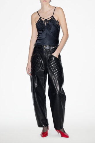 Catarina Lambskin Leather Pants