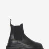 Ceilee Leather Ankle Combat Boots