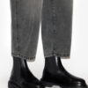 Ceilee Leather Ankle Combat Boots