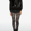 Cendrine Leather Sweatshirt