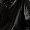 Cendrine Leather Sweatshirt