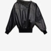 Cendrine Leather Sweatshirt