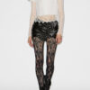 Chani Draped Leather Mini Skirt
