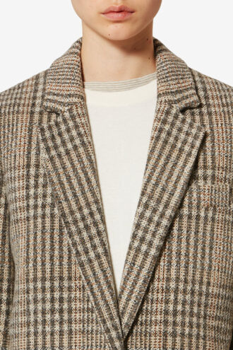 Charlyne Checkered Virgin Wool Jacket