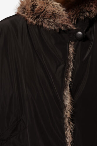 Charone Short Parka with Faux Fur Lining