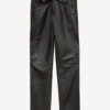 Chazia Straight-Leg Leather Pants
