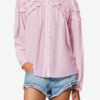 Christa Frilly Cotton Voile Blouse