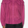 Christa Gathered Cotton Blouse