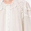 Christa Gathered Cotton Blouse