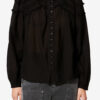 Christa Gathered Cotton Blouse