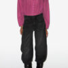 Christa Gathered Cotton Blouse