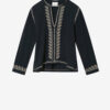 Cizalie Embroidered Cotton Gauze Blouse