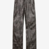 Coralea Loose Fit Faux Leather Pants