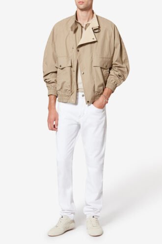 Corto Striped Cotton Jacket