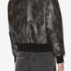 Crisley Faux Leather Bomber Jacket