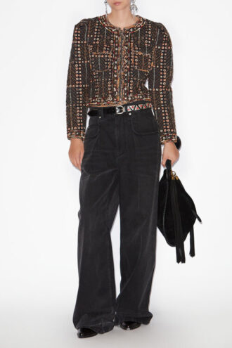 Cristy Short Printed Cotton Jacket