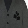 Curtis Wool and Cotton Cardigan with Logo