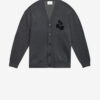 Curtis Wool and Cotton Cardigan with Logo