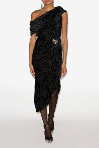 Cyane Asymmetrical Printed Dress