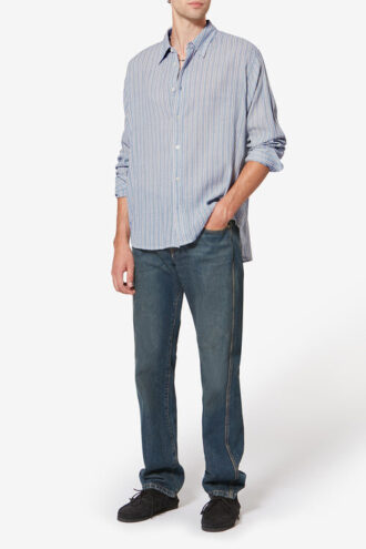 Cybilio Striped Seersucker Shirt