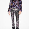 Dabia Top in Printed Velvet