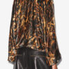 Dabia Top in Printed Velvet