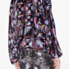 Dabia Top in Printed Velvet
