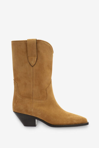 Dahope Suede Calfskin Leather Cowboy Boots