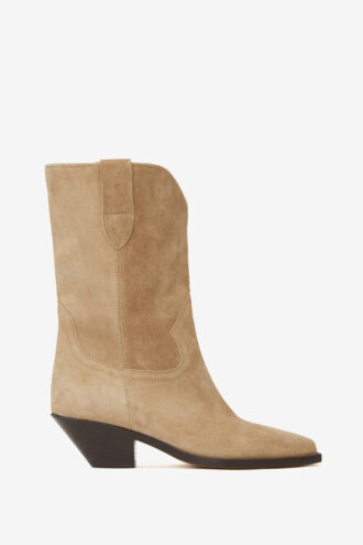 Dahope Suede Calfskin Leather Cowboy Boots