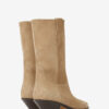 Dahope Suede Calfskin Leather Cowboy Boots
