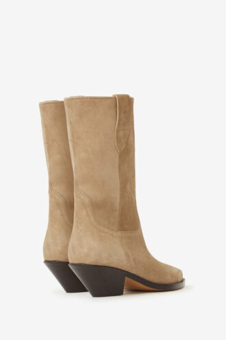 Dahope Suede Calfskin Leather Cowboy Boots