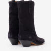 Dahope Suede Leather Cowboy Boots