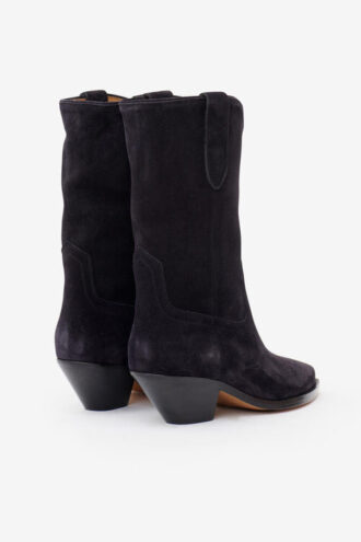 Dahope Suede Leather Cowboy Boots