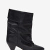 Dalby Draped Leather Boots