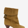 Dalby Draped Suede Calfskin Leather Boots